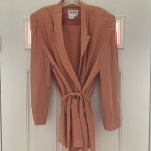 Hugo Buscati size 14 silk jacket & matching skirt